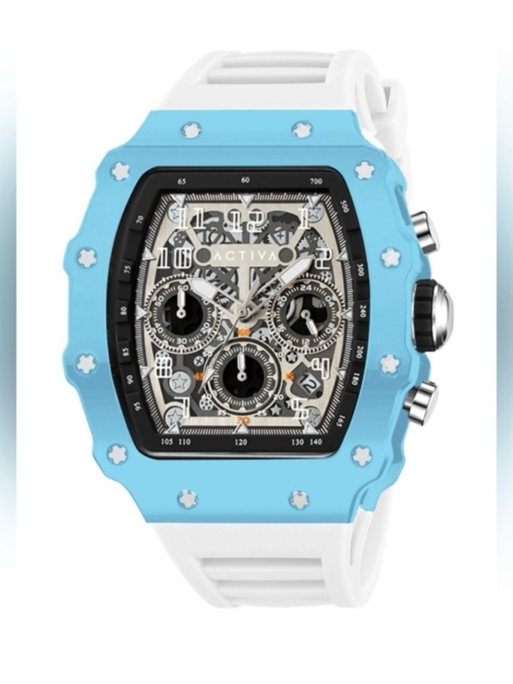 Activa Watch Light Blue and White Chronograph NIB! - Picture 2 of 8